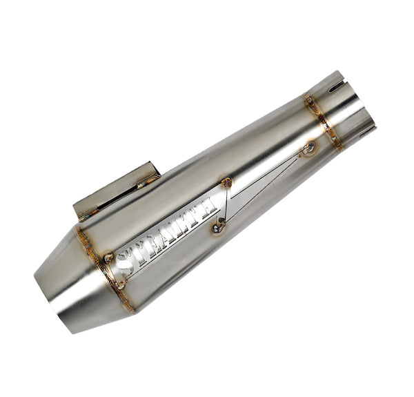 Reverse Cone 2.25 inch stainless slip-on muffler