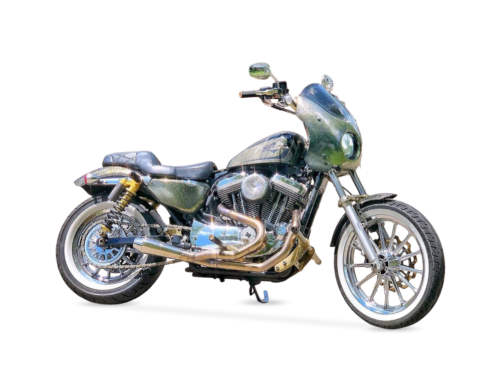 2004 to 2022 Harley-Davidson Sportster with a Stealth exhaust