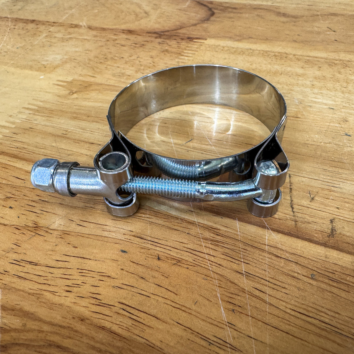 Stainless Steel Muffler Clamp – 2.25" Stealth Exhaust Replacement, photo 4 of 4