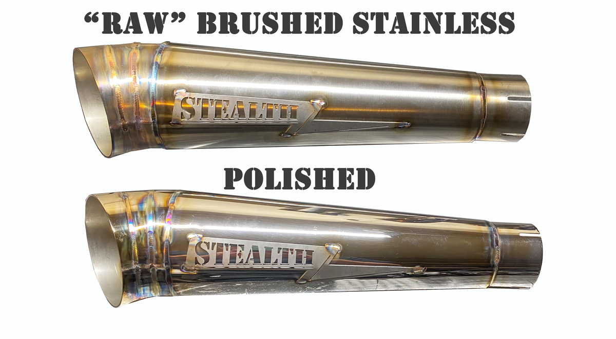 Stealth Pipes polished exhaust for 2004–2022 Harley Sportster – TIG-welded stainless steel system, photo 8 of 12