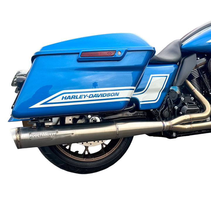 Full Length Harley Bagger 2.25" Slip On Muffler