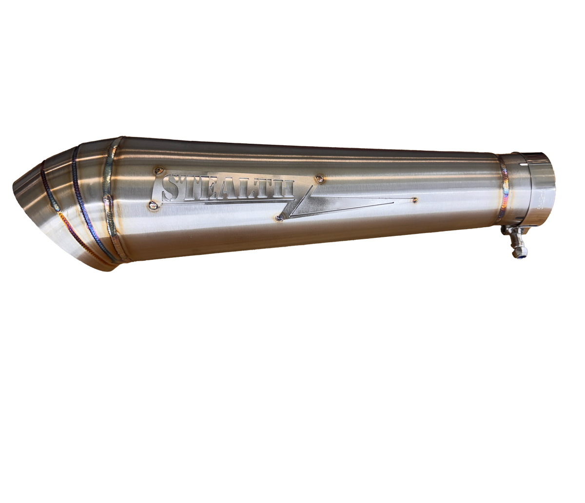 Streetsweeper Cone-Style Turndown 2.25" Slip On Muffler, photo 3 of 9