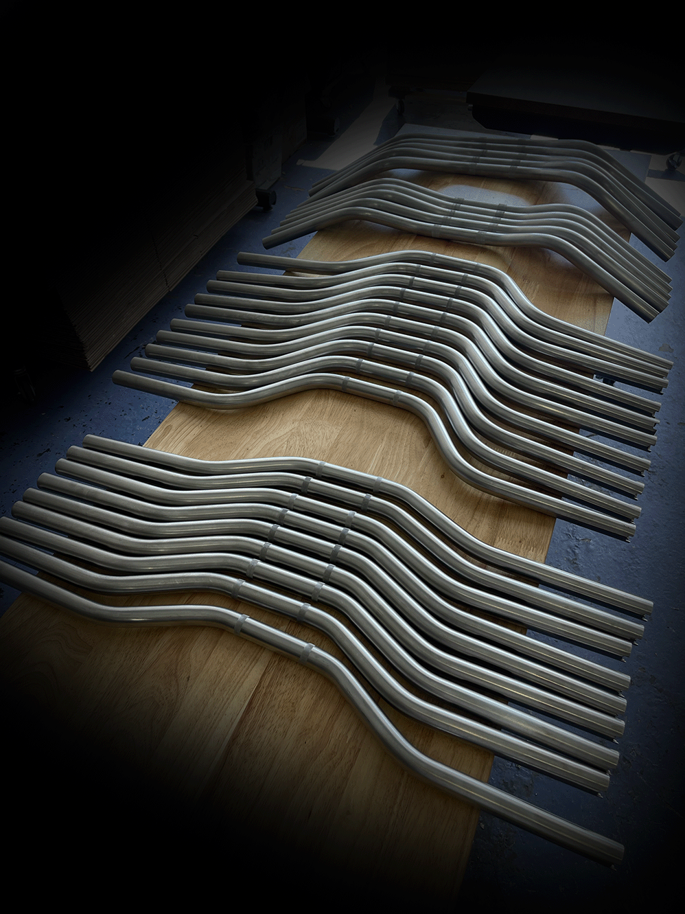 Stainless steel handlebars by Stealth Pipes – slotted for internal wiring, throttle by wire compatible, photo 4 of 4