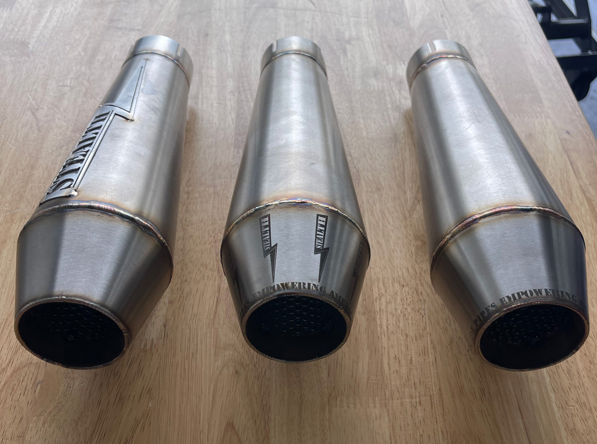 Mounting bracket for Stealth Pipes Reverse Cone Muffler – stainless modular exhaust hardware, photo 12 of 14