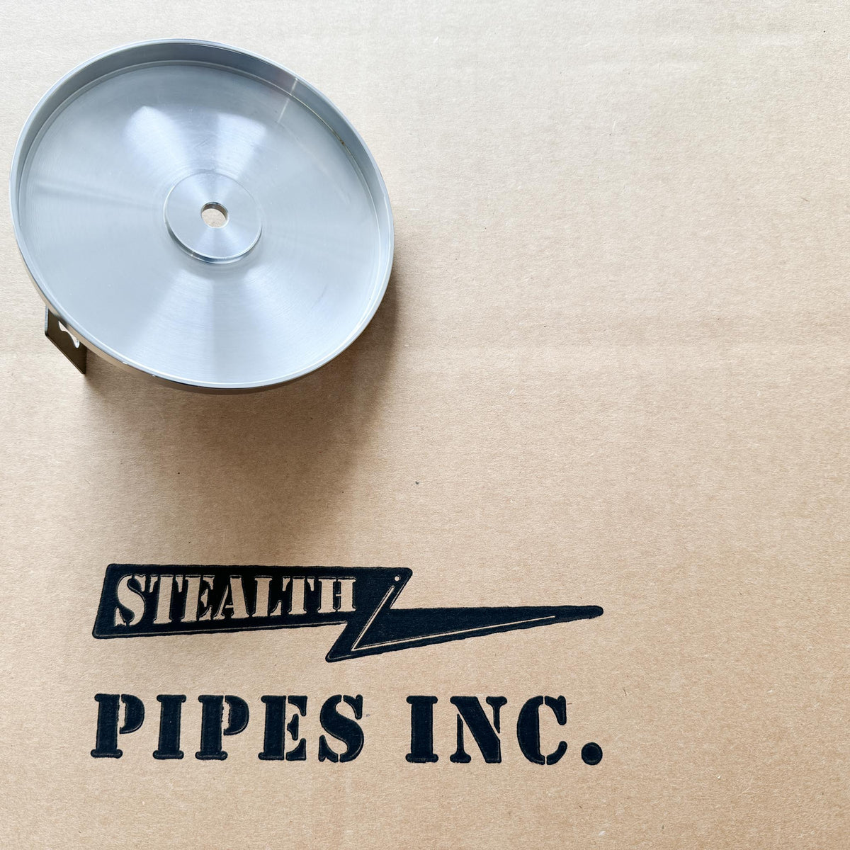 Stealth Pipes Air Cleaner Cover – CNC machined 6061 aluminum with custom engraving option, photo 4 of 5