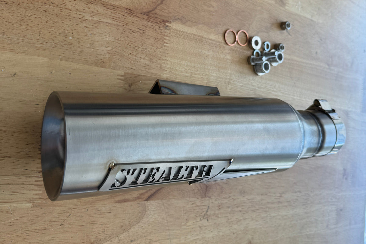 Stealth Pipes Breacher muffler – TIG-welded stainless muffler with engraved logo, photo 4 of 7