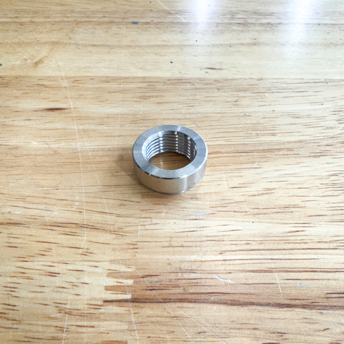 Stainless Steel O2 Sensor Weld Bung, Lip Style, M18x1.5, photo 3 of 6