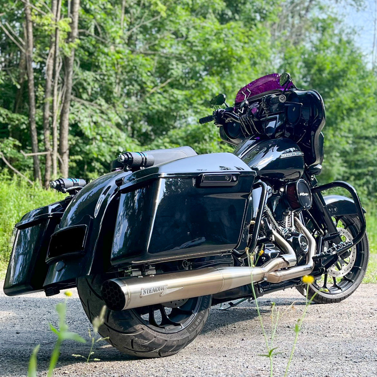 Full Length Harley Bagger 2.25" Slip On Muffler, photo 10 of 10