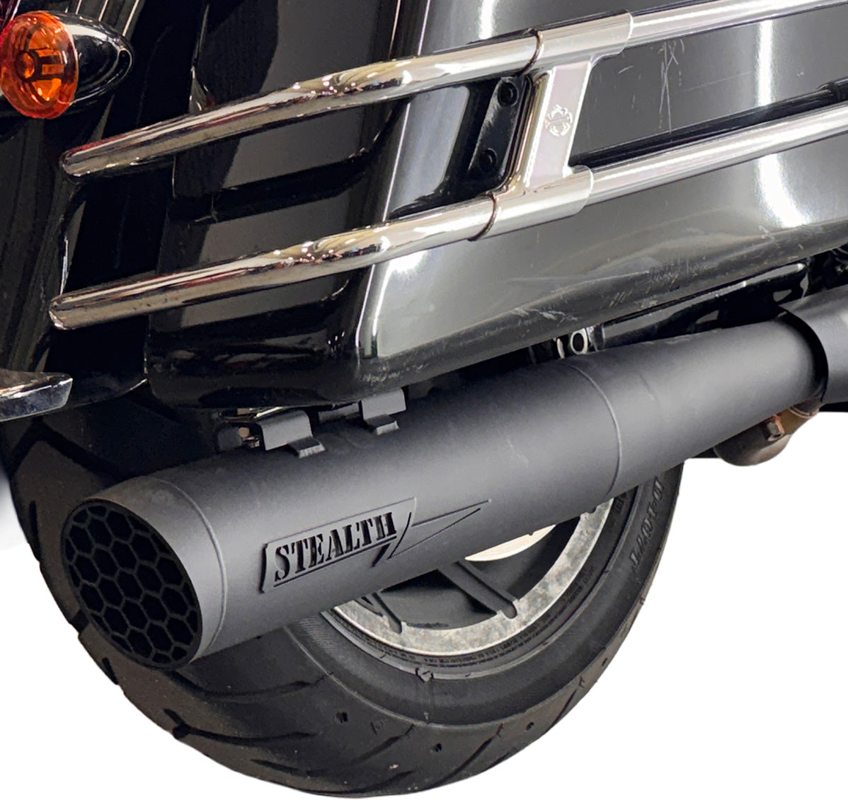 Harley M8 Dual OEM Fit Slip On Muffler, photo 2 of 10