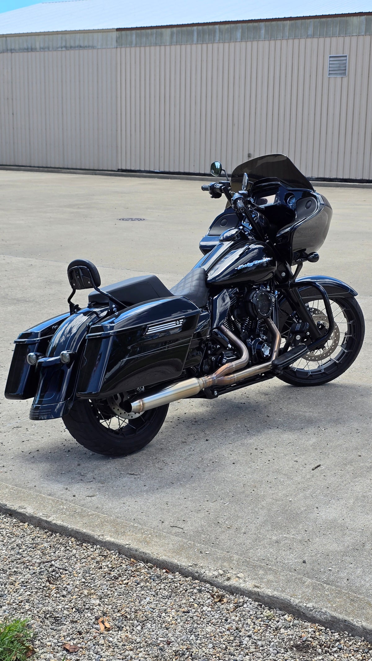 Pipes Short Bagger exhaust system – stainless steel headers and muffler for 1996–2016 Harley touring models, photo 18 of 18